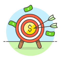 Business Target 3 Illustration from UX Colors Set