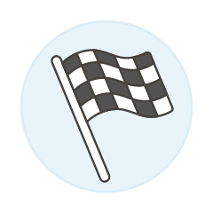 Finishing Flag Illustration from UX Colors Set