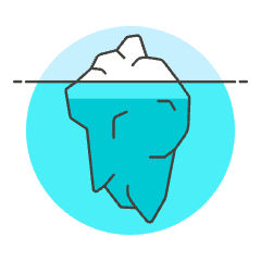 Iceberg Illustration from UX Colors Set