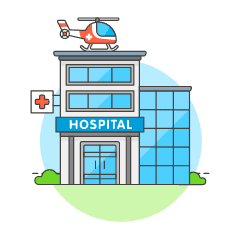 Hospital Illustration from UX Colors Set