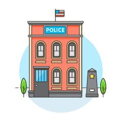 Police Station 3 Illustration from UX Colors Set