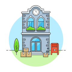 Post Office 1 Illustration from UX Colors Set