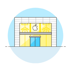 Apple Store 2 Illustration from UX Colors Set
