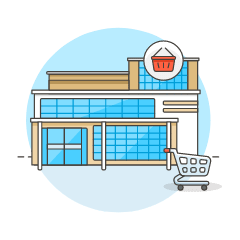 Supermarket Illustration from UX Colors Set