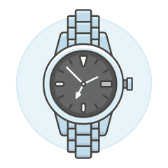 ANALOG WATCH 3 Illustration from UX Colors Set