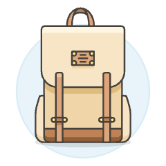 2 STRAP Bagpack Illustration from UX Colors Set