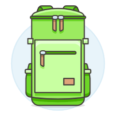 LIGHT GREEN Luggage Illustration from UX Colors Set