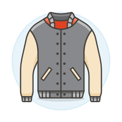 Baseball Jacket Illustration from UX Colors Set