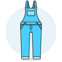 OVERALL Jean Illustration from UX Colors Set