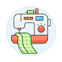 Sewing Machine 1 Illustration from UX Colors Set