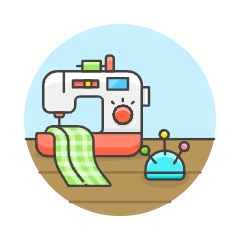 Sewing Machine 2 Illustration from UX Colors Set