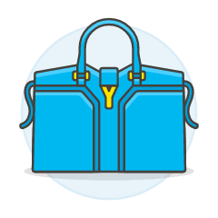 BLUE Purse Illustration from UX Colors Set