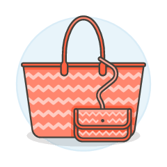 ZIGZAG PATTERN Purse Illustration from UX Colors Set