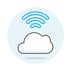 Cloud Connecting 1 Illustration from UX Colors Set