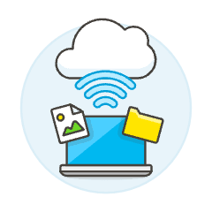 Cloud Connecting 12 Illustration from UX Colors Set