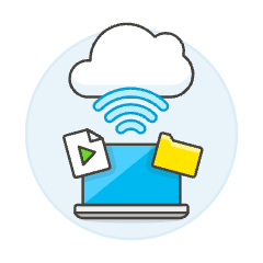 Cloud Connecting 13 Illustration from UX Colors Set