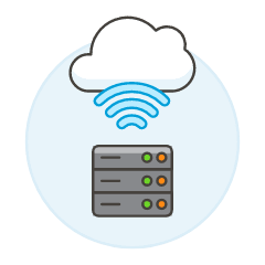 Cloud Connecting 14 Illustration from UX Colors Set