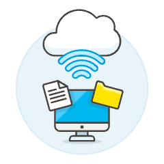 Cloud Connecting 3 Illustration from UX Colors Set