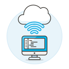 Cloud Connecting 5 Illustration from UX Colors Set