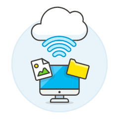 Cloud Connecting 6 Illustration from UX Colors Set