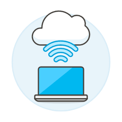 Cloud Connecting 8 Illustration from UX Colors Set