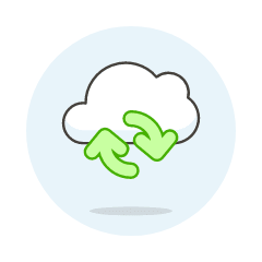 Cloud Sync 1 Illustration from UX Colors Set