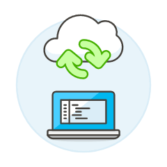 Cloud Sync 11 Illustration from UX Colors Set