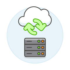 Cloud Sync 14 Illustration from UX Colors Set