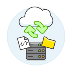 Cloud Sync 16 Illustration from UX Colors Set