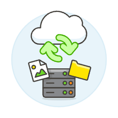 Cloud Sync 17 Illustration from UX Colors Set