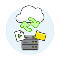 Cloud Sync 18 Illustration from UX Colors Set