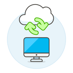 Cloud Sync 2 Illustration from UX Colors Set