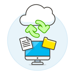 Cloud Sync 3 Illustration from UX Colors Set