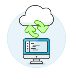 Cloud Sync 5 Illustration from UX Colors Set