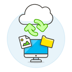 Cloud Sync 6 Illustration from UX Colors Set