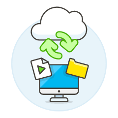 Cloud Sync 7 Illustration from UX Colors Set