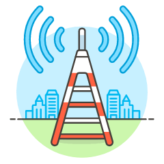 Signal Antenna Illustration from UX Colors Set