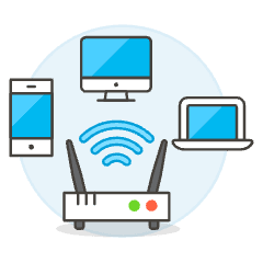 Wifi Direct 2 Illustration from UX Colors Set