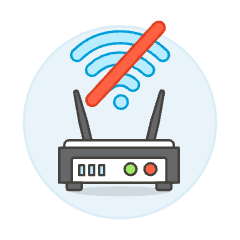 Wifi No Signal Illustration from UX Colors Set