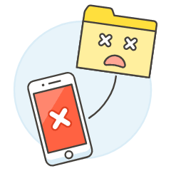 Phone Error Illustration from UX Colors Set