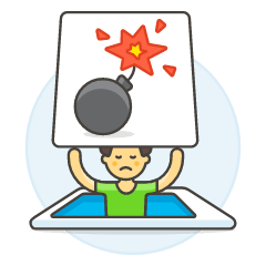 Smartphone Bomb 2 Illustration from UX Colors Set