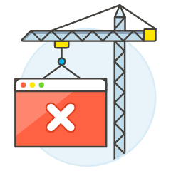 Web Buildiing Error Illustration from UX Colors Set