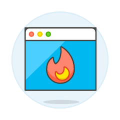 App Burning 2 Illustration from UX Colors Set