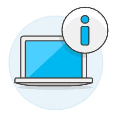 Laptop Information Illustration from UX Colors Set