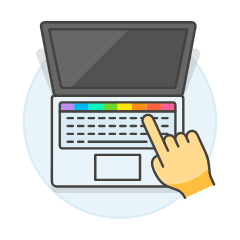 Macbook Touchbar 2 Illustration from UX Colors Set