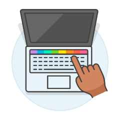 Macbook Touchbar 3 Illustration from UX Colors Set