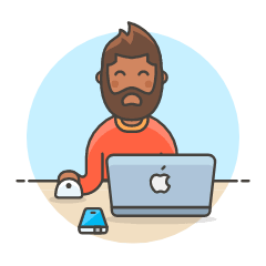 App Developer 2 Illustration from UX Colors Set