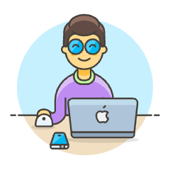 App Developer 3 Illustration from UX Colors Set