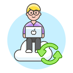 Cloud Developer 1 Illustration from UX Colors Set