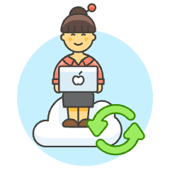 Cloud Developer 5 Illustration from UX Colors Set